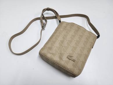 Lacoste The Blend Monogram Crossbody Sling Bag