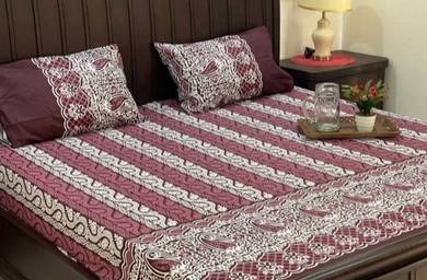 Cotton, elastic fitted bedsheet sets