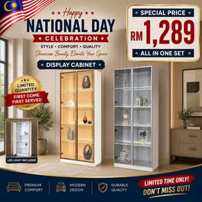 2 Door Display cabinet with LED light