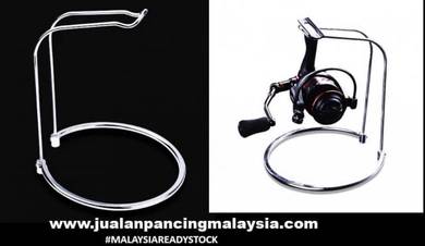 Fishing reel stainless steel display rack stand