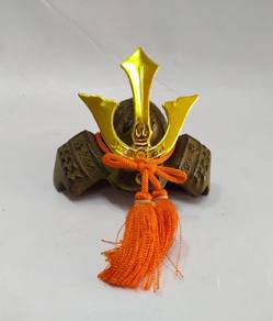 Vintage Japanese Samurai Helmet Replica Cast Iron