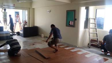 PASANG LANTAI VINYL l vinyl floor 3mm install