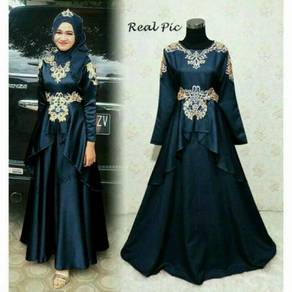 Muslimah long sleeve Moris maxi Dress bridesmaid