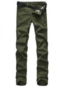 F0457 ARMY GREEN BUSiNESS FORMAL CASUAL PANTS 🔥