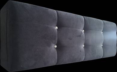 Dark Grey Tufted Headboard