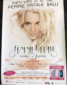 OFFICIAL BRITNEY SPEARS FEMME FATALE 2011 Poster