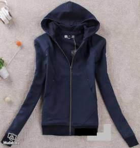 X3787 DARK BLUE REMOVABLE HOODiE SWEATER JACKET
