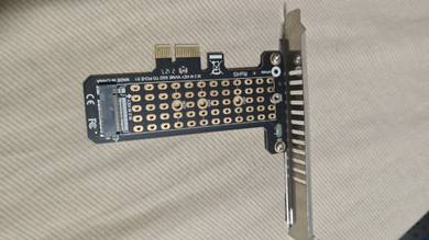 M.2 NVMe SSD → PCIe x1 Adapter