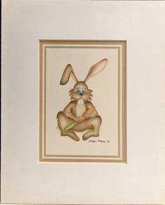 Vintage Rabbit & Carrot I – Jocelyne Forgues '82