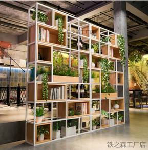 Home PARTITION FLOOR SHELF Entrance Rack Rak Bed