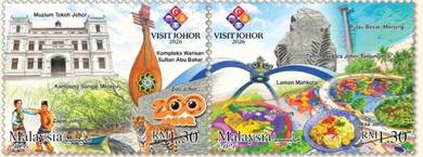 Mint Stamp Visit Johor Malaysia 2026