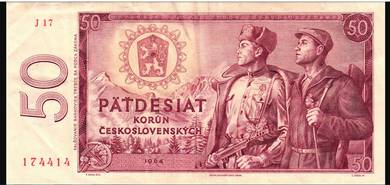 Czechoslovakia 50 Korun 1964 - Pick P90c  vf