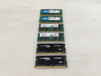 Kingston HyperX | ADATA | Crucial 16GB D4 SO-DIMM