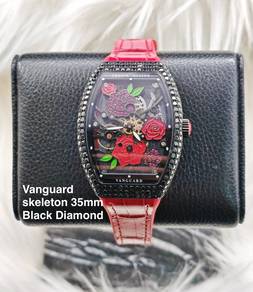 FM Franck Muller Skeleton 35mm black diamond new