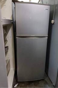 Silver Refrigerator Samsung Fridge Peti Sejuk Ais