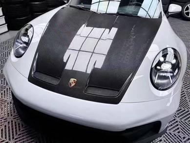 Porsche 911 992 gt3 carbon hood 1:1 cutting ori