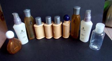 10 Small Assorted Toiletry Bottles (Empty)