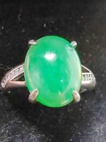 Giok Jadeite Myanmar Alami Gred A Ais Hijau