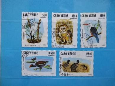 Set 1981 Cabo Verde Stamps Birds