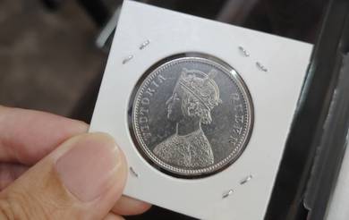 Rare British 1862 Silver Coin 稀有1862年 银币 1Rupee