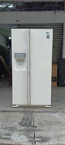 LG side by side doors fridge refrigerator ice make