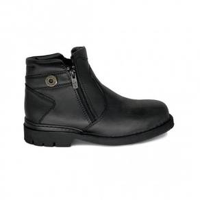 Safety Shoes Black Hammer Men Mid Cut Zip BH4881