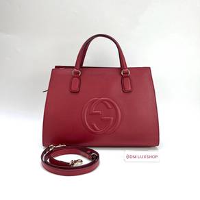 Preloved Gucci Red Interlocking GG Soho