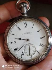Antique Waltham solid silver 925 pocket watch