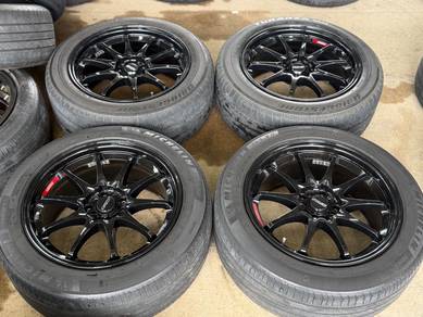 Sport Rim 17 Second Volk Rays CE28 Siap Tayar Seco