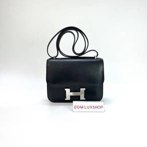Preloved Hermes Mini Constance Black PHW