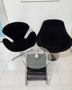 Quality sofa and glass table