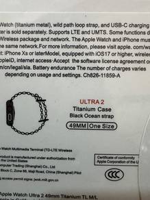 apple watch ultra 2 titanium case black ocean
