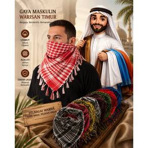 Premium Arab Mafla Scarf for Men | Keffiyeh Shemag