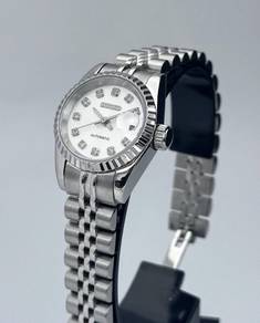 Custom Seiko Mod 26mm Silvery White Datejust
