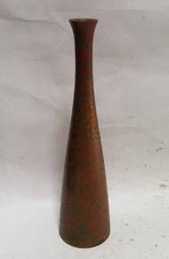 Vintage Japanese Bronze Bud Murashido Vases Marble