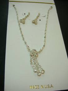 N052 Necklace earrings set rantai subang Australia
