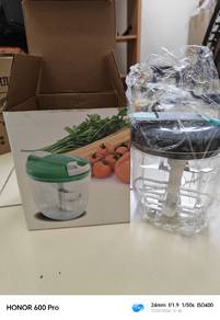 900ml Chopper Manual Hand Pull Garlic Meat 