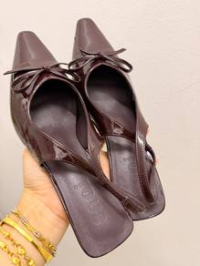 Saoi Anne slingback heels in espresso