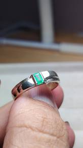 cincin perak 925 handmade Zamrud