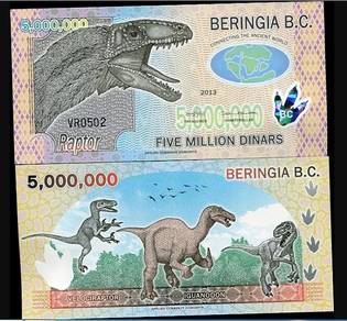 BERINGIA 5 MILLION Dinars 2013 POLYMER