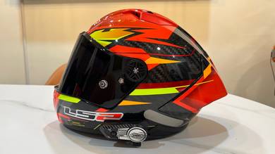 LS2 Carbon Fiber Helmet ff805 Orange