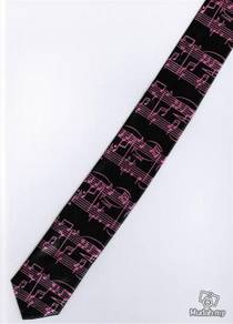 Musical Notation Note Music Korean Slim Neck Tie