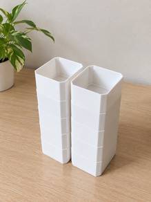 White Storage Containers – Set of 2 🤍
