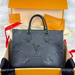 LV Onthego MM Black Empreinte Bag