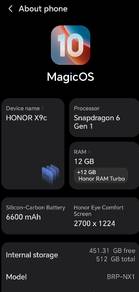Honor X9C swap
