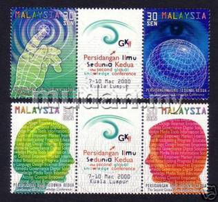 Mint Stamps Global Knowledge Conference Msia 2000