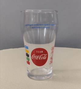 Team coca cola glass cup