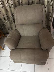 Original Fabric Recliner Brown color sofa 1 seat