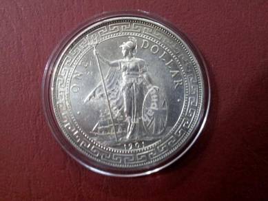 British Trade Dollar silver coin 1901B