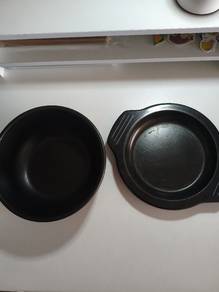 Bowl,Black Stone Pot with plate/Bibimbab 